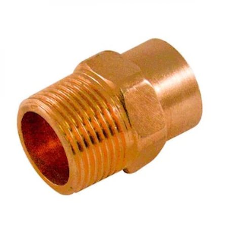 AMERICAN IMAGINATIONS 1.25 in. x 1 in. Copper Male Reducing Adapter - Cast AI-35724